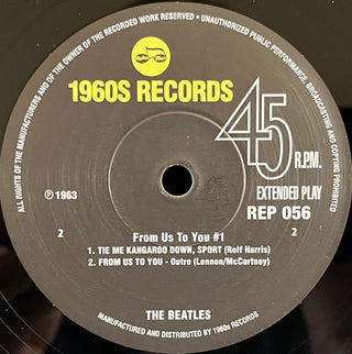 The Beatles : From Us To You #1  (7", EP, Mono, Unofficial)