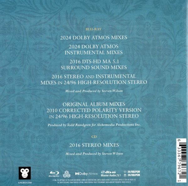 XTC : Skylarking (CD, Album, RE, RM + Blu-ray, Blu-ray-A, Album, RE,)