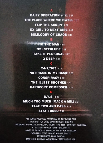 Gang Starr : Daily Operation (2xLP, Album, Ltd, RE, Red)