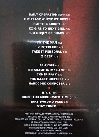 Gang Starr : Daily Operation (2xLP, Album, Ltd, RE, Red)