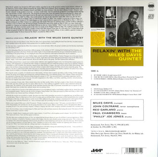 The Miles Davis Quintet : Relaxin' With The Miles Davis Quintet (LP, Album, Ltd, RE, RM, 180)