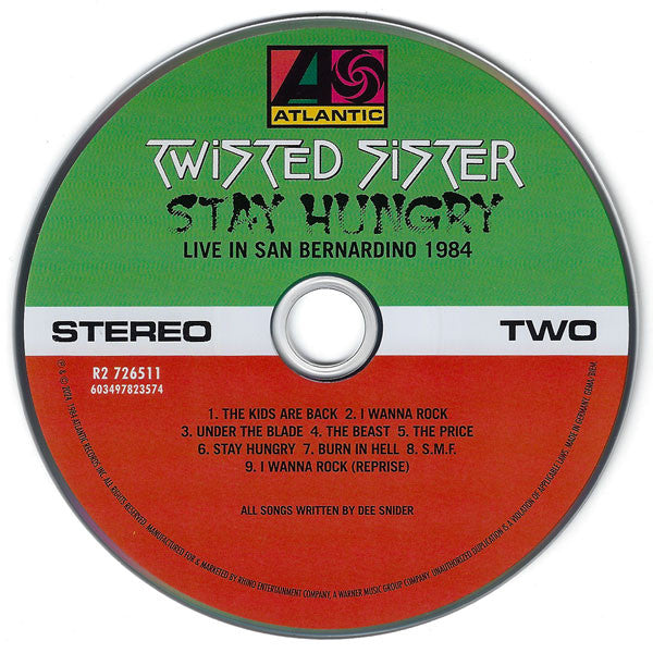 Twisted Sister : Stay Hungry (CD, Album, RE, RM + CD, RE + 40t)