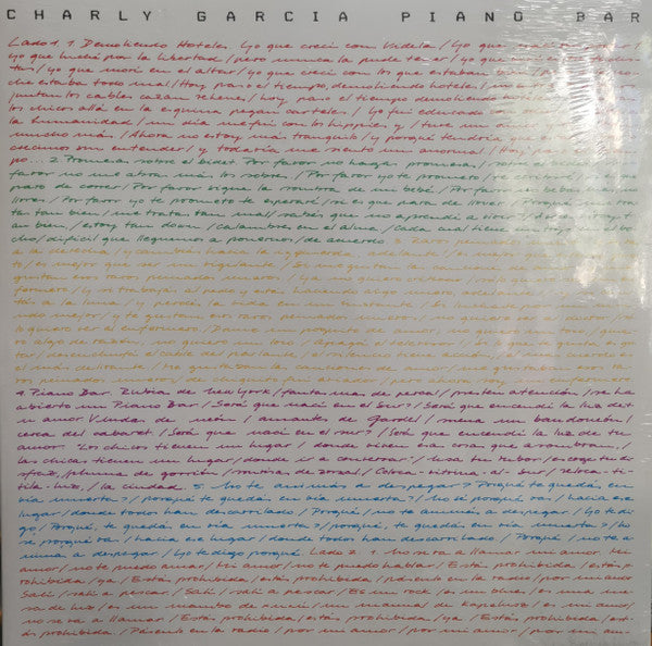 Charly Garcia : Piano Bar (LP, Album, RE, RM, Gat)