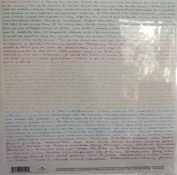 Charly Garcia : Piano Bar (LP, Album, RE, RM, Gat)