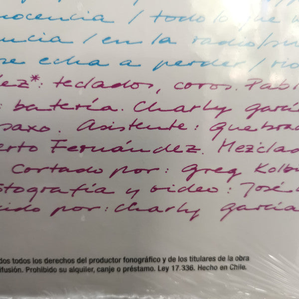 Charly Garcia : Piano Bar (LP, Album, RE, RM, Gat)