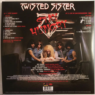 Twisted Sister : Stay Hungry • 40th Anniversary Edition (LP, Album, RE, RM, Blo + LP, RE, Blo)
