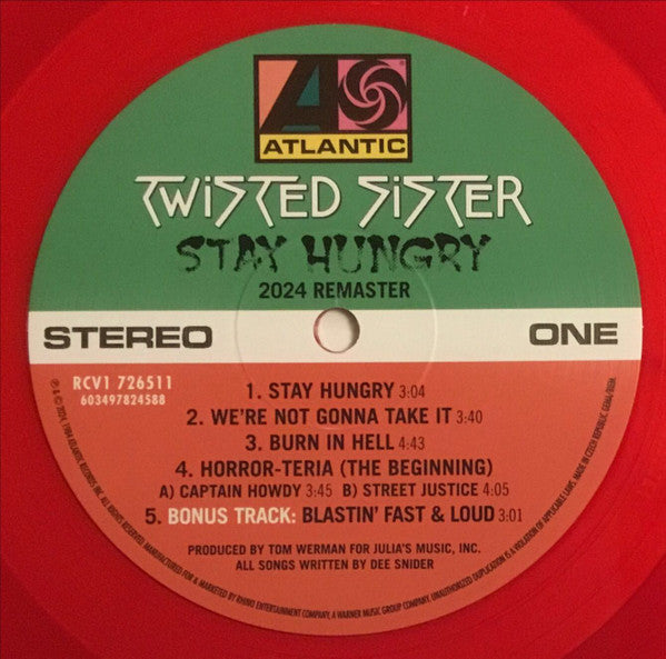 Twisted Sister : Stay Hungry • 40th Anniversary Edition (LP, Album, RE, RM, Blo + LP, RE, Blo)