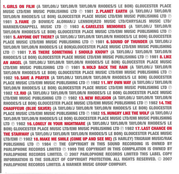 Duran Duran : The Essential Collection (CD, Comp, RE)