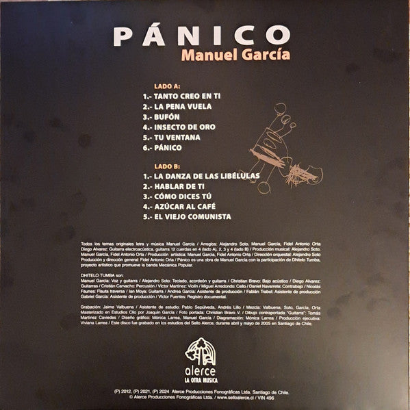 Manuel Garcia : Pánico (LP, Album, RE)