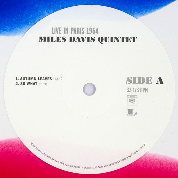 The Miles Davis Quintet : Paris Jazz Festival, Salle Pleyel, 10/1/1964 (2xLP, Album, Fre)