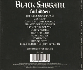 Black Sabbath : Forbidden (CD, Album, RE, RM, Dig)