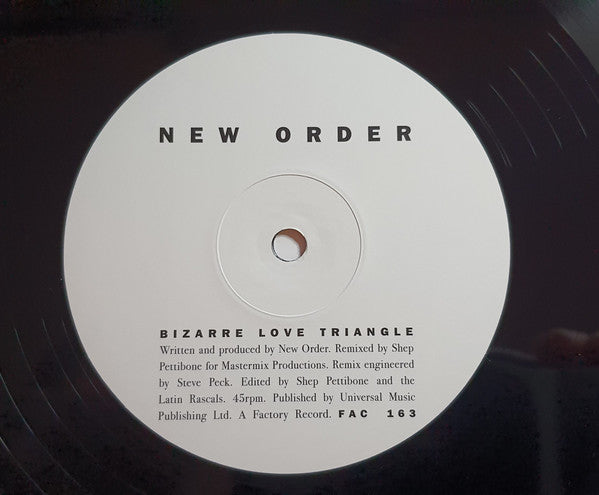 New Order : Bizarre Love Triangle (12", Single, RE, RM, 180)