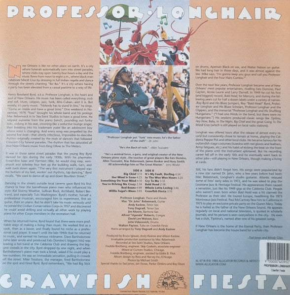 Professor Longhair : Crawfish Fiesta (LP, Album, RE, 180)