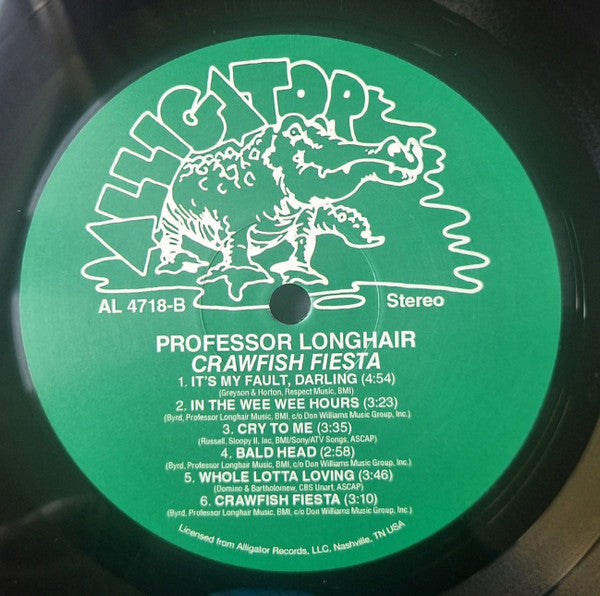 Professor Longhair : Crawfish Fiesta (LP, Album, RE, 180)