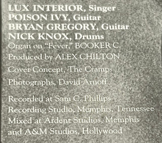 The Cramps : Songs The Lord Taught Us (LP, Album, Ltd, RE, Bla)