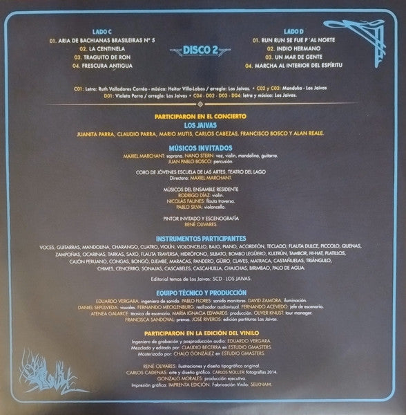 Los Jaivas : Concierto Acústico (2x12", Album)