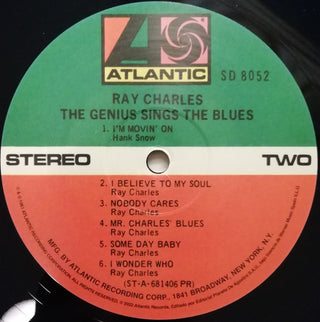 Ray Charles : The Genius Sings The Blues (LP, Album, RE)