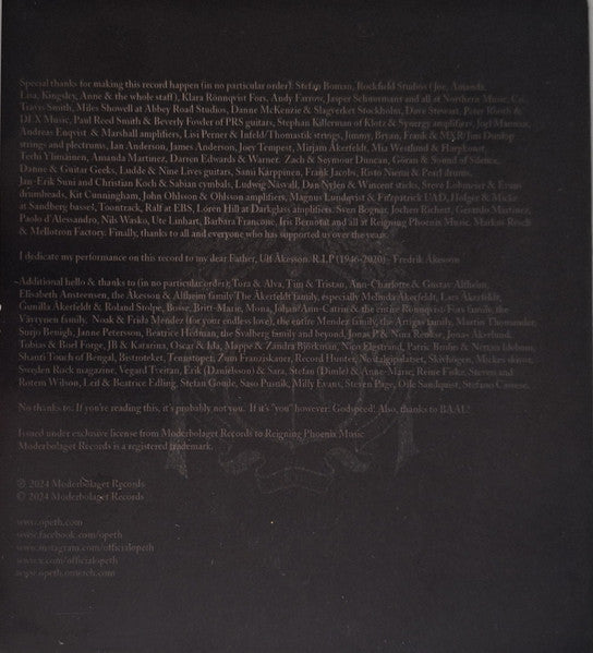 Opeth : The Last Will And Testament (CD, Album)