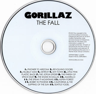 Gorillaz : The Fall (CD, Album, RE, RP)