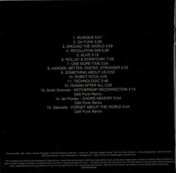 Daft Punk : Musique Vol. 1 1993-2005 (CD, Comp, RE)