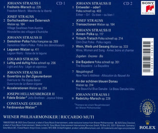 Riccardo Muti, Wiener Philharmoniker : Neujahrskonzert 2025 (2xCD, Album)