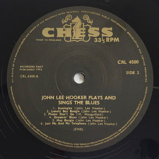 John Lee Hooker : Plays & Sings The Blues (LP, Album, RE)