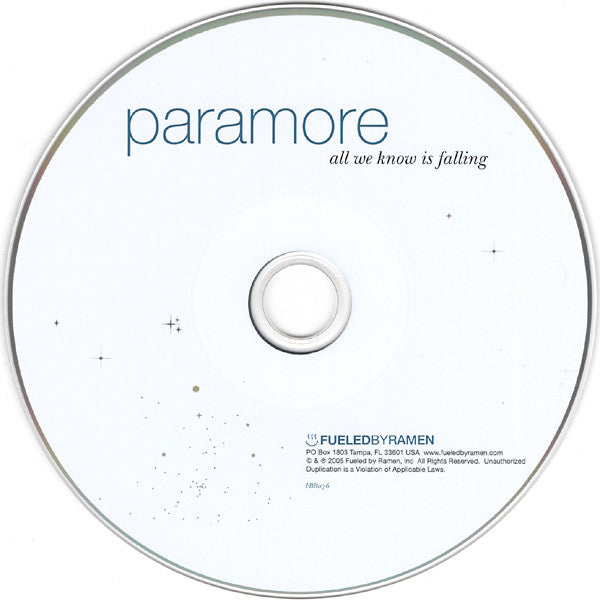 Paramore : All We Know Is Falling (CD, Album, RE)