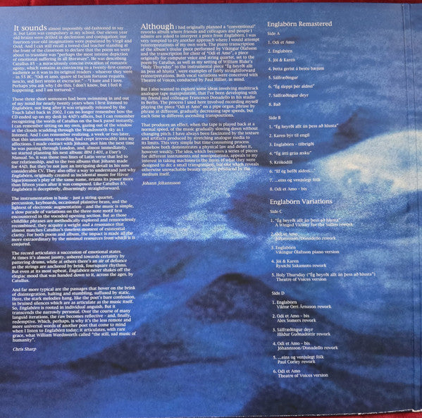 Jóhann Jóhannsson : Englabörn & Variations (2xLP)