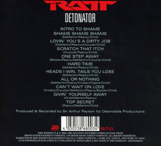Ratt : Detonator (CD, Album, RE, Dig)