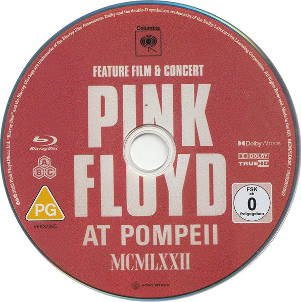 Pink Floyd : Pink Floyd At Pompeii MCMLXXII (Blu-ray, RE, RM, Multichannel)