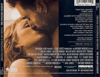 The Academy Of St. Martin-in-the-Fields, Gabriel Yared : The English Patient (Original Soundtrack Recording) (CD, Album)