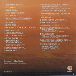 The Academy Of St. Martin-in-the-Fields, Gabriel Yared : The English Patient (Original Soundtrack Recording) (CD, Album)