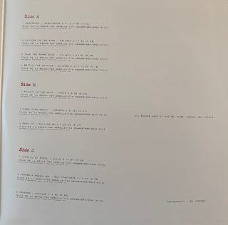 Rage Against The Machine : Live On Tour 1993 (LP + LP, S/Sided, Etch + RSD)