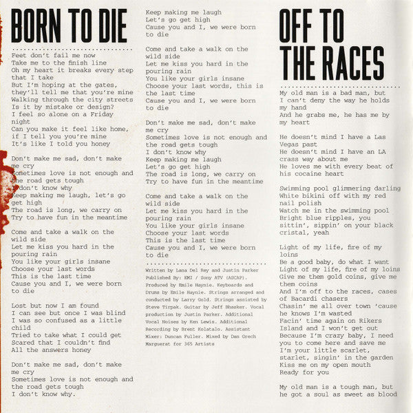 Lana Del Rey : Born To Die (CD, Album)