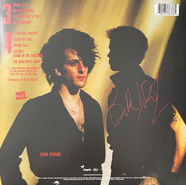Billy Idol : Rebel Yell (LP, Album, Ltd, RE, Blu)
