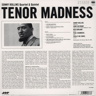 Sonny Rollins Quartet : Tenor Madness (LP, Album, RE, 180)