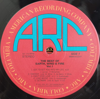 Earth, Wind & Fire : The Best Of Earth Wind & Fire Vol. I (LP, Comp, RE, Van)