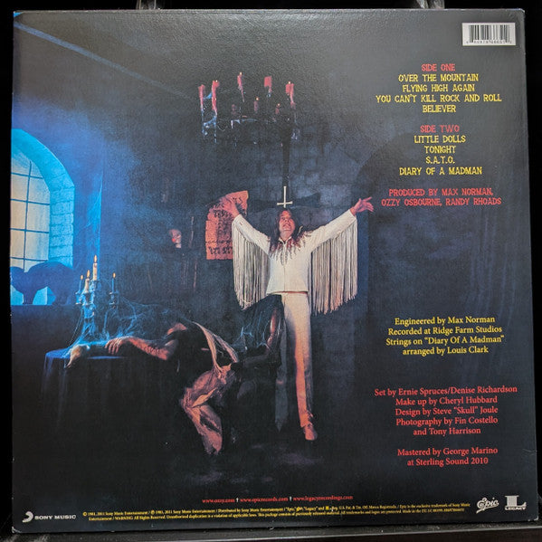 Ozzy Osbourne : Diary Of A Madman (LP, Album, RE, RM, 180)