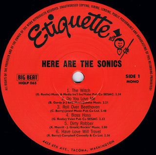 The Sonics : Here Are The Sonics!!! (LP, Album, Mono, RE)