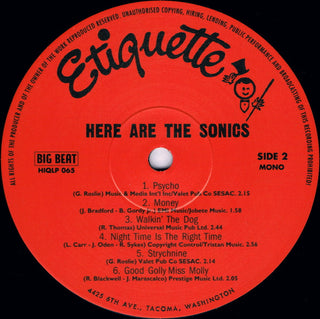 The Sonics : Here Are The Sonics!!! (LP, Album, Mono, RE)
