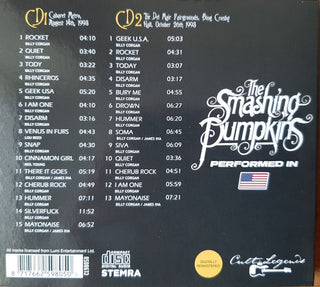 The Smashing Pumpkins : Performed In The USA (2xCD, Unofficial)