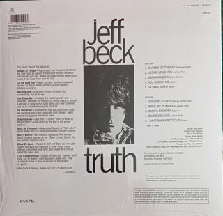 Jeff Beck : Truth (LP, Album, Ltd, RE, RM, Ora)