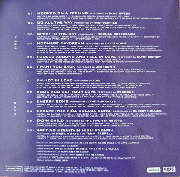 Various : Guardians Of The Galaxy: Awesome Mix Vol. 1 (Original Motion Picture Soundtrack) (LP, Comp, Pic)