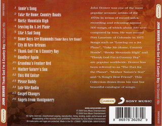 John Denver : Thank God I'm A Country Boy (His Greatest Hits) (CD, Comp)