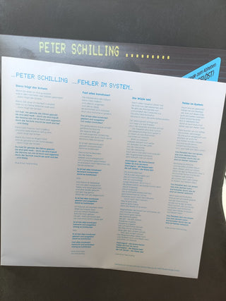 Peter Schilling : Fehler Im System (12", Album, RE, RM)
