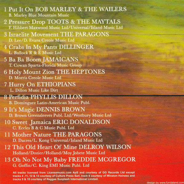 Various : Jamaica Ska Core Best Of Ska Vol. 1 (CD, Comp)