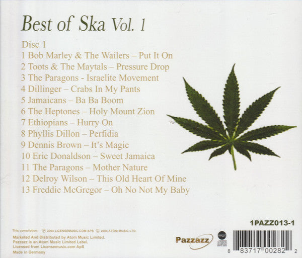 Various : Jamaica Ska Core Best Of Ska Vol. 1 (CD, Comp)