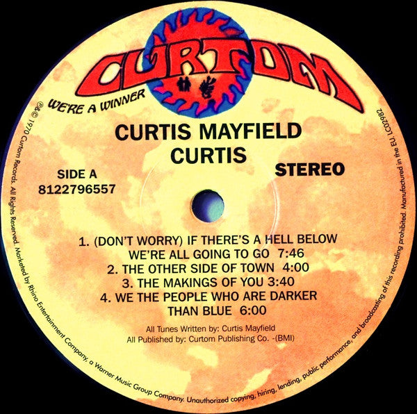 Curtis Mayfield : Curtis (LP, Album, RE, 180)