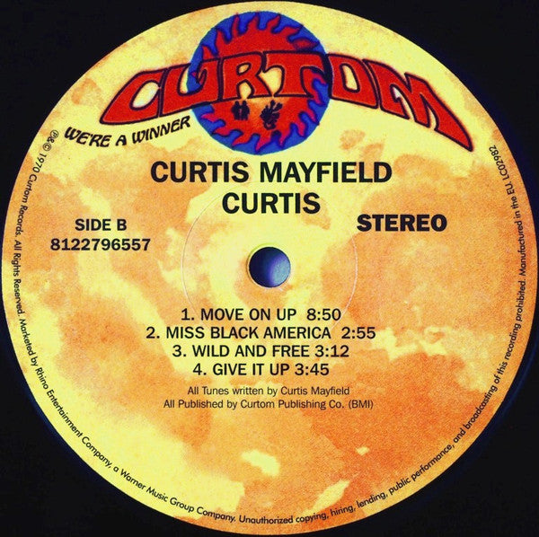 Curtis Mayfield : Curtis (LP, Album, RE, 180)