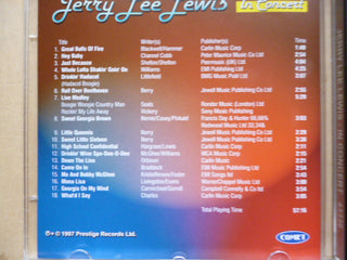 Jerry Lee Lewis : In Concert (CD, Comp)